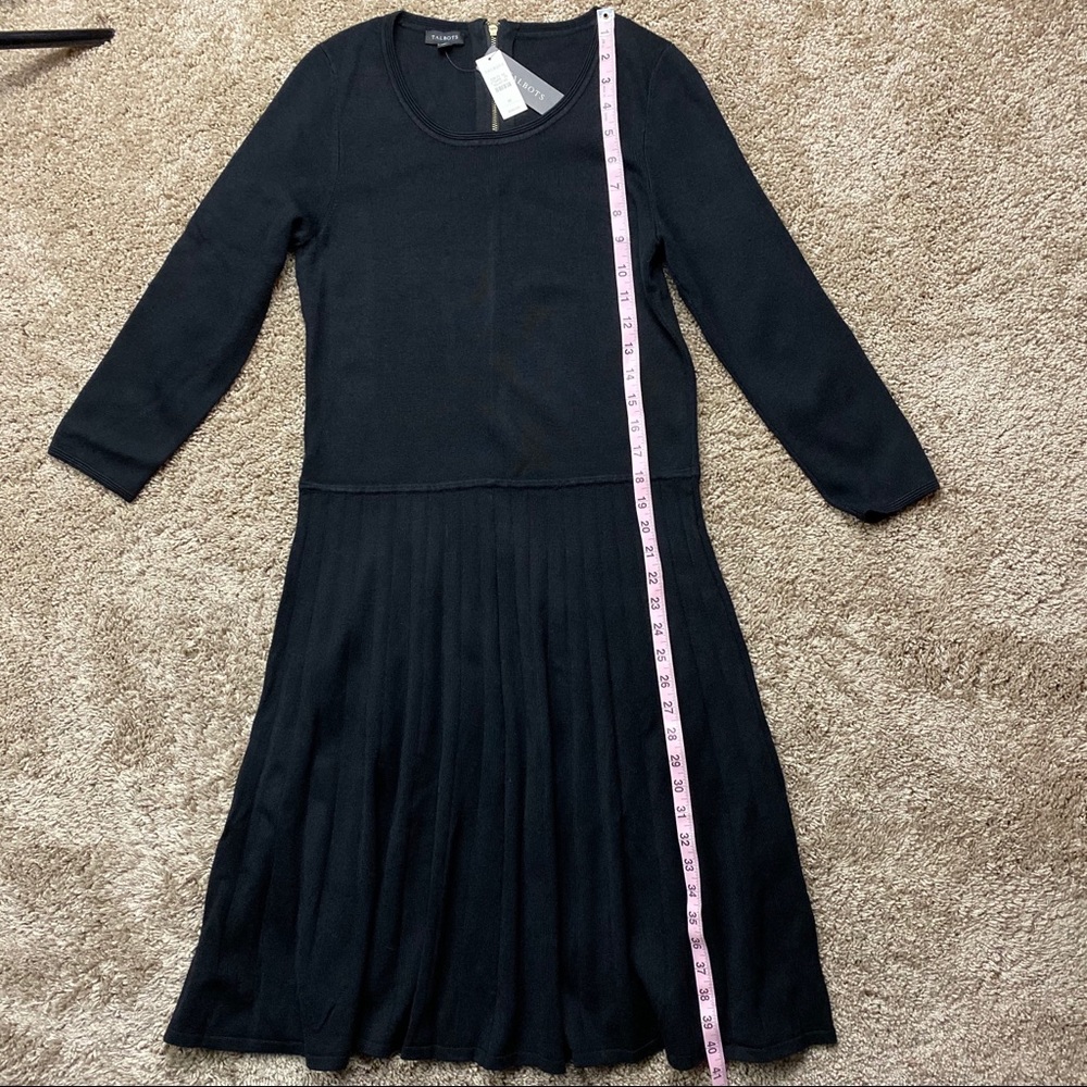 Talbots New Black Sweater Dress Classic M - Picture 3 of 6